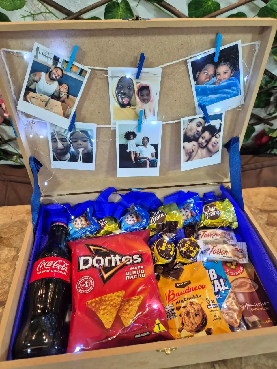 Kit Presente Dia dos Pais Premium - Maleta MDF Personalizada com Fotos